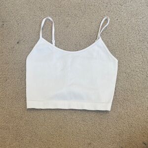 Wild Fable White Sleeveless Fitted Camisole